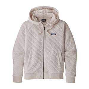 Patagonia Womens Organic Cotton Quilt Hoody Dyno White